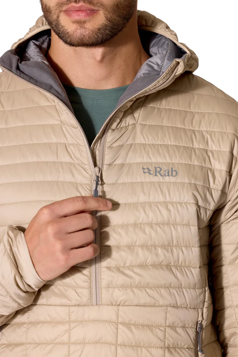 Rab Mens Microlighter Pullover Hoody - Dark Pebble-7