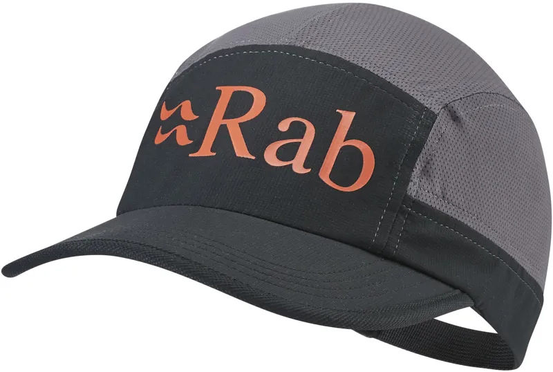 Rab Momentum 5 Panel Cap - Black-Graphene