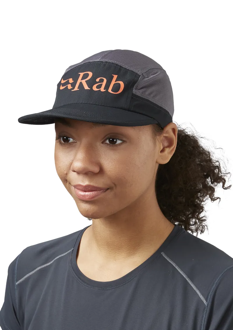 Rab Momentum 5 Panel Cap - Black-Graphene-1