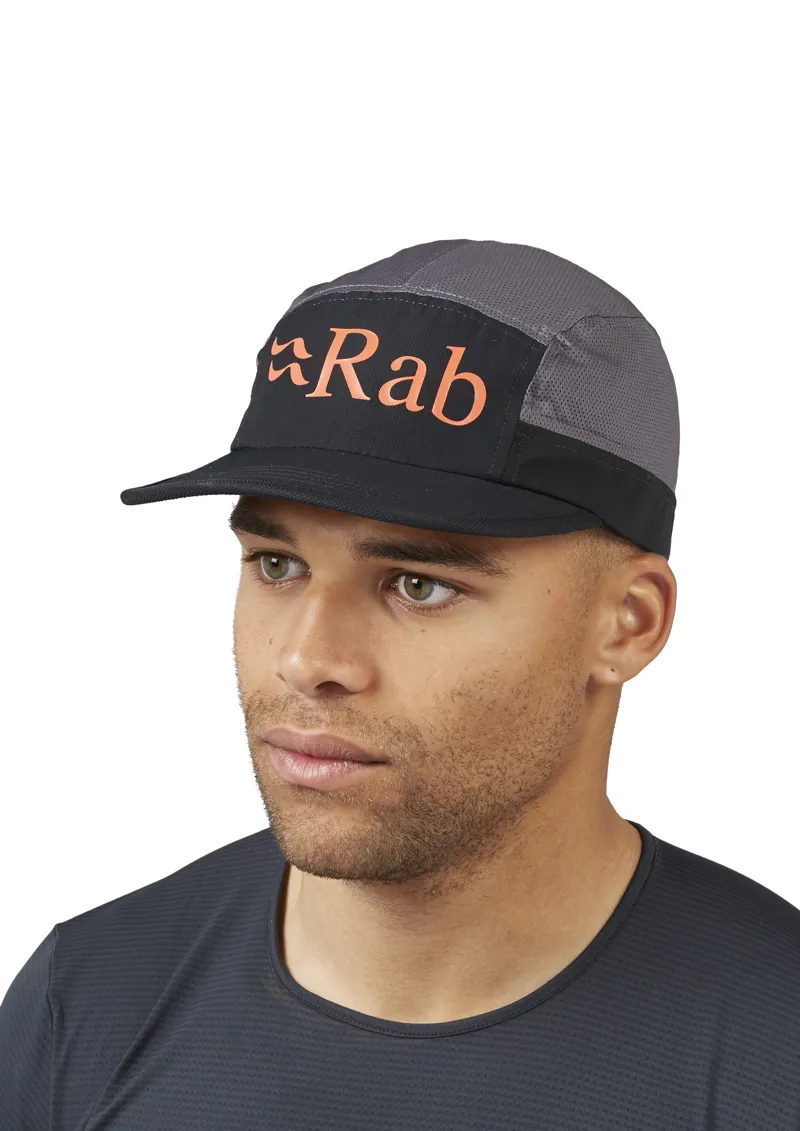 Rab Momentum 5 Panel Cap - Black-Graphene-2