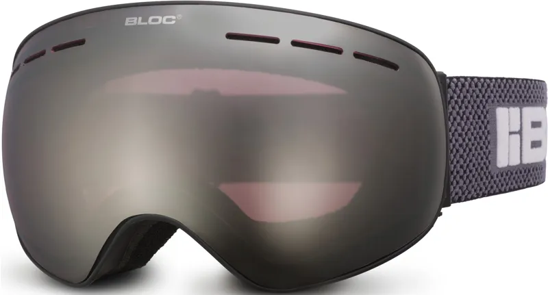 BLOC Moon 3 Goggle - Matt Black-Photochromic Silver