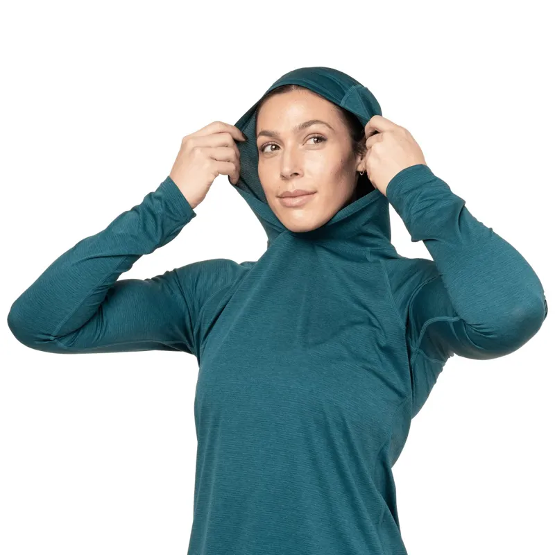 Mountain Equipment Womens Glace Hooded Top - Majolica Blue-5