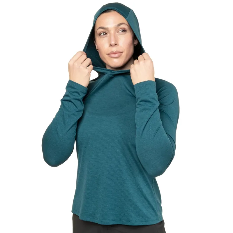 Mountain Equipment Womens Glace Hooded Top - Majolica Blue-6