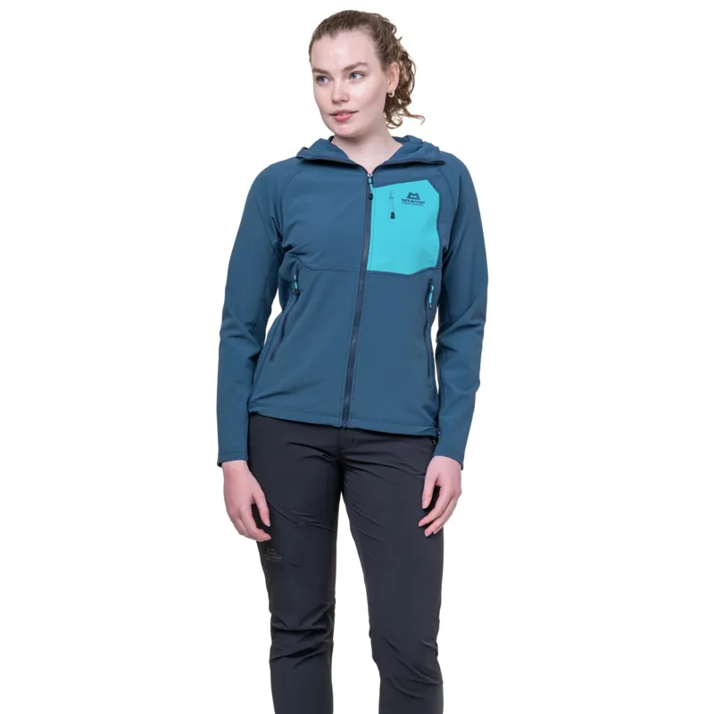 Mountain Equipment Womens Arrow Hooded Jacket - Clematis-Dusk-2