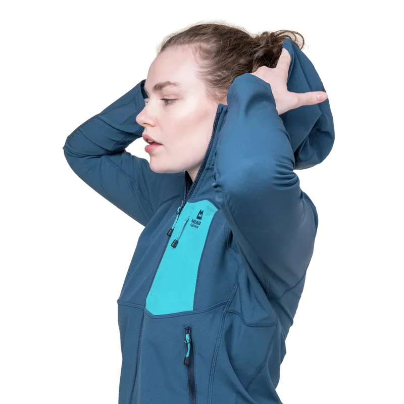 Mountain Equipment Womens Arrow Hooded Jacket - Lichen Green-Deep Teal-7