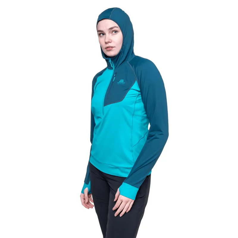 Mountain Equipment Womens Aiguille Hooded Top - Sage-1