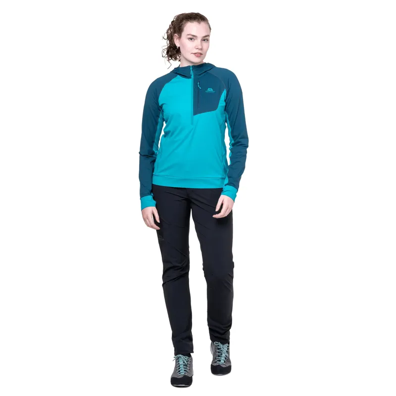 Mountain Equipment Womens Aiguille Hooded Top - Sage-2