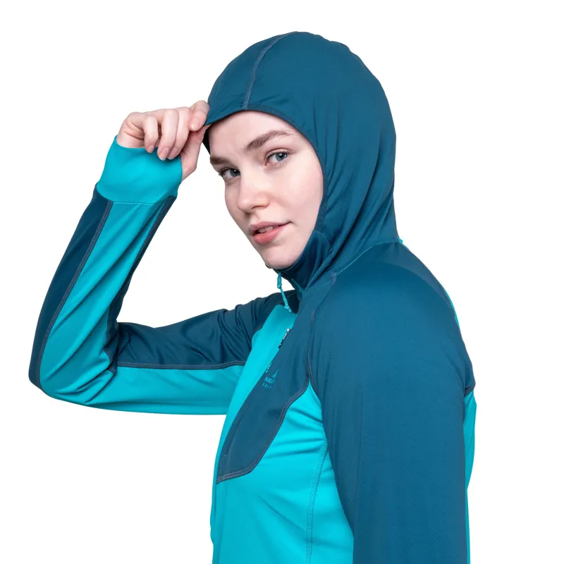 Mountain Equipment Womens Aiguille Hooded Top - Topaz-Majolica-6