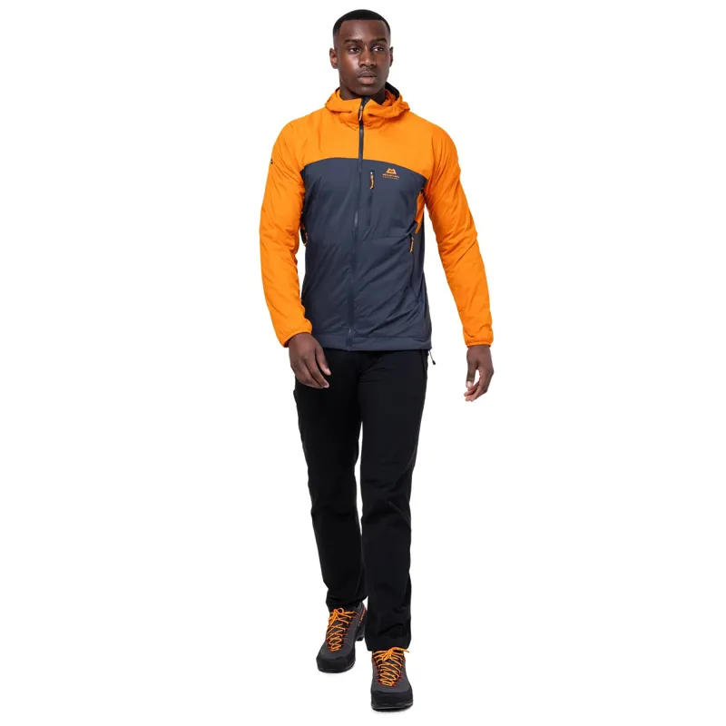 Mountain Equipment Mens Aerotherm Jacket - Blue Nights-Ember-1