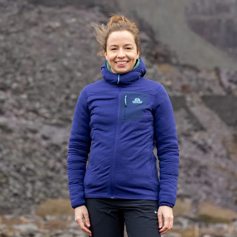 Mountain Equipment Womens Lumiko Hooded Jacket - Amethyst-Medieval-1