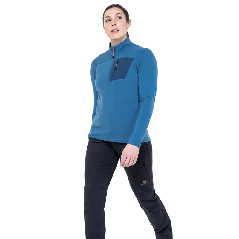 Mountain Equipment Womens Lumiko Zip T Fleece - Stellar-Majolica-3