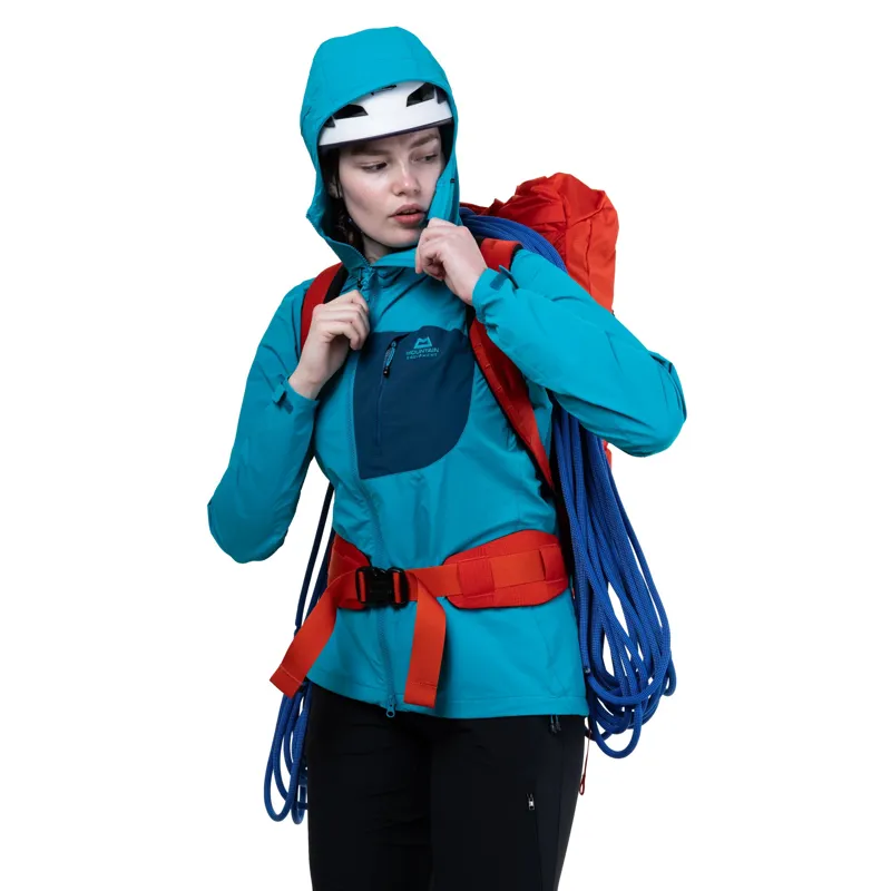 Mountain Equipment Womens Squall Hooded Jacket - Chili Red-Merlot-8