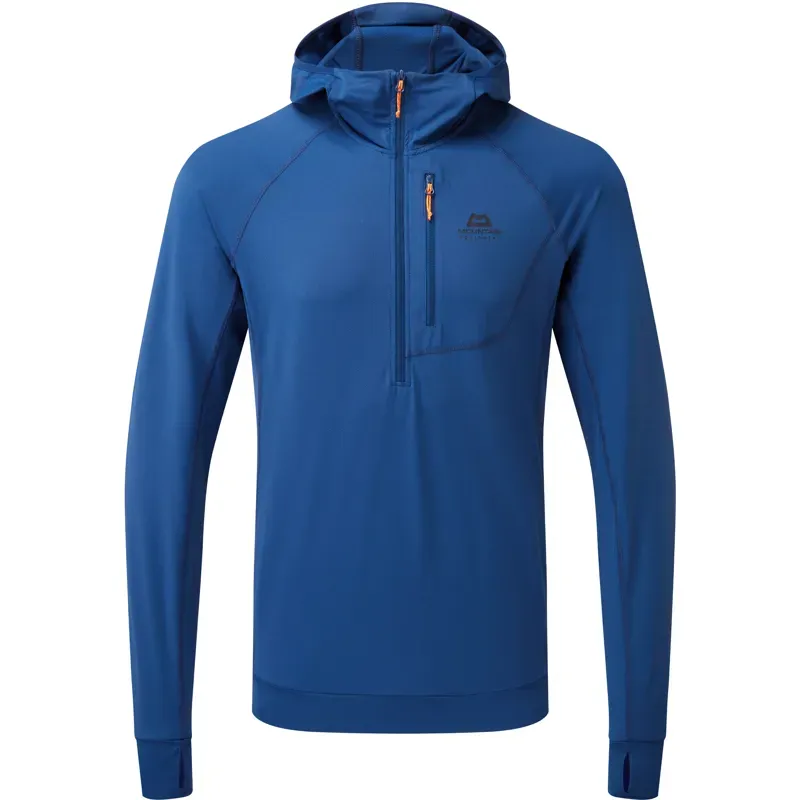Mountain Equipment Mens Aiguille Hooded Top - Admiral Blue