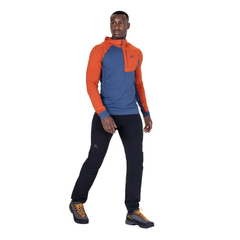 Mountain Equipment Mens Aiguille Hooded Top - Admiral Blue-1