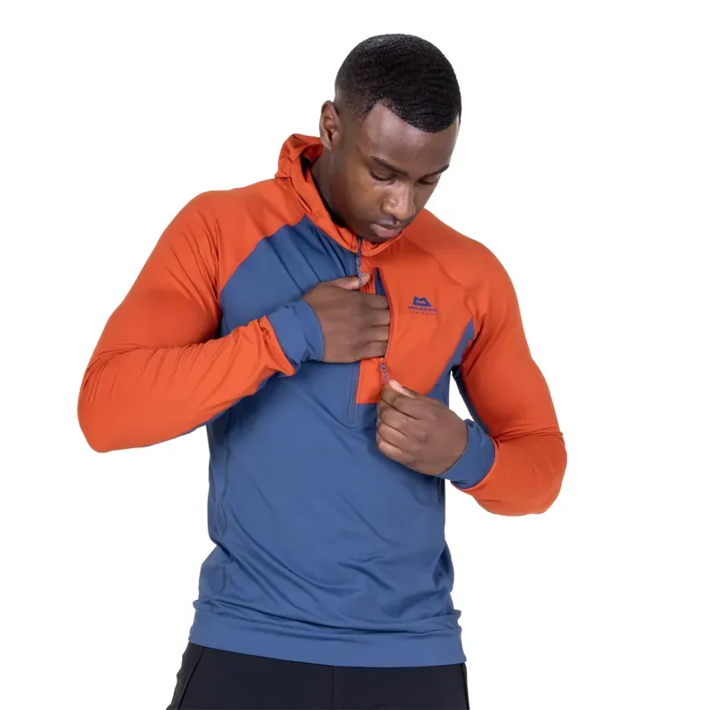 Mountain Equipment Mens Aiguille Hooded Top - Admiral Blue-8