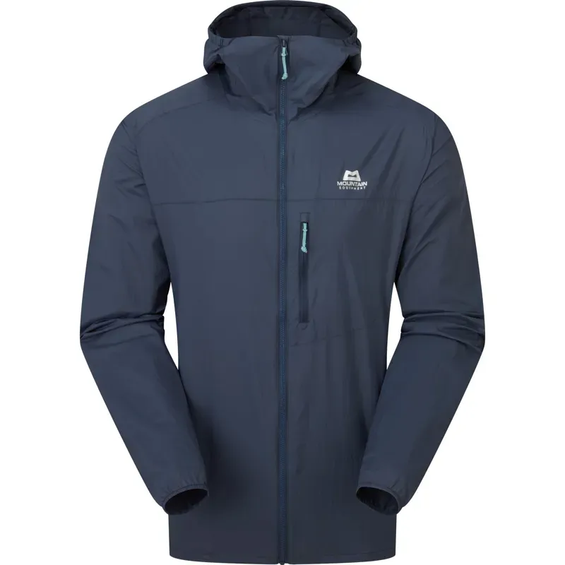 Mountain Equipment Mens Aerofoil Hooded Jacket - Blue Nights