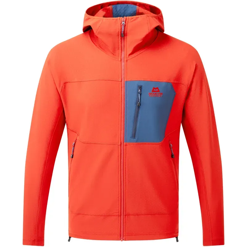Mountain Equipment Mens Arrow Hooded Jacket - Red Rock-Dusk
