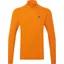 Mountain Equipment Mens Cerrig Long Sleeved Zip-Tee - Rust