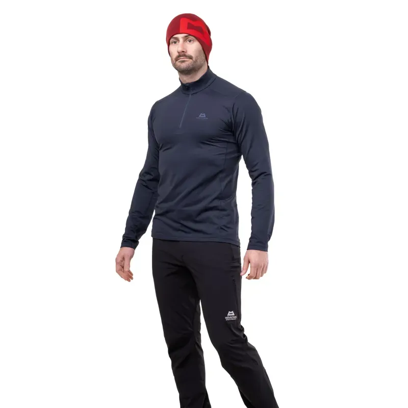 Mountain Equipment Mens Cerrig Long Sleeved Zip-Tee - Vine Green-3