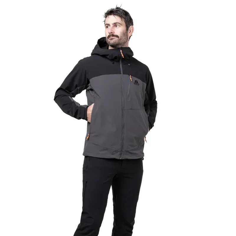Mountain Equipment Mens Frontier Jacket - Anvil Grey-Black-1
