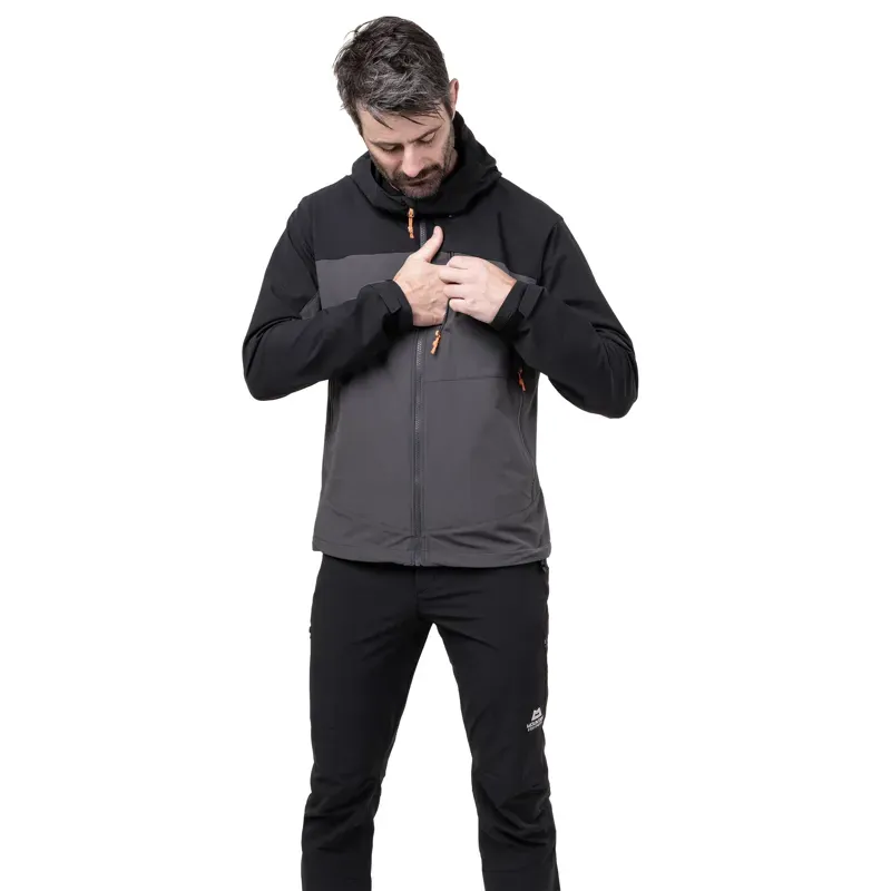 Mountain Equipment Mens Frontier Jacket - Anvil Grey-Black-4