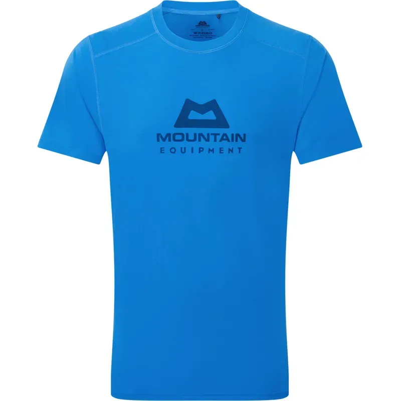 Mountain Equipment Mens Headpoint Emblem Tee - Atlantic Blue