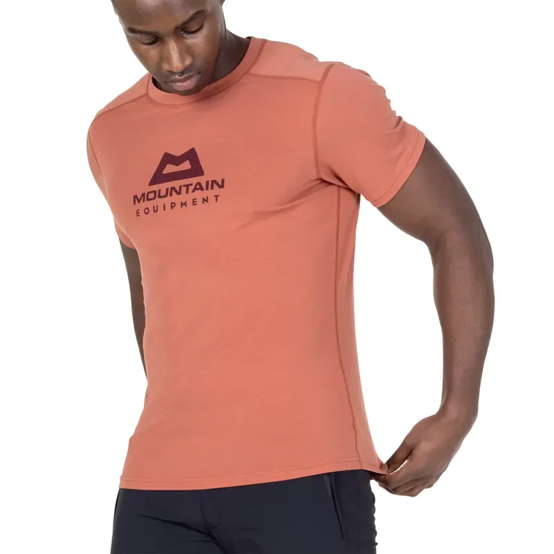 Mountain Equipment Mens Headpoint Emblem Tee - Etruscan Red-6