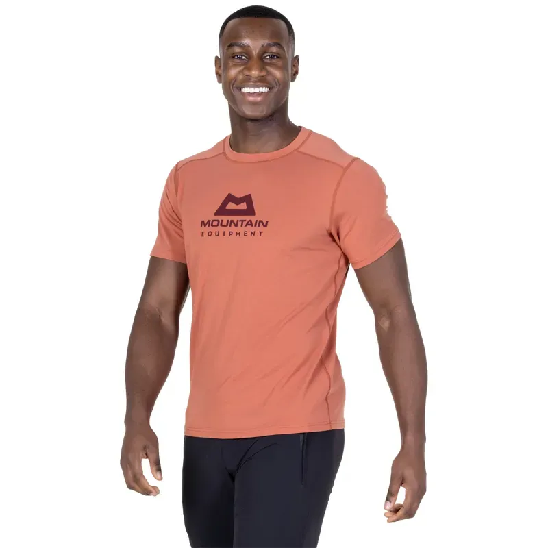 Mountain Equipment Mens Headpoint Emblem Tee - Etruscan Red-7