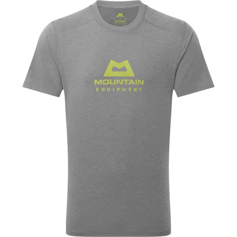 Mountain Equipment Mens Headpoint Emblem Tee - Flint Grey