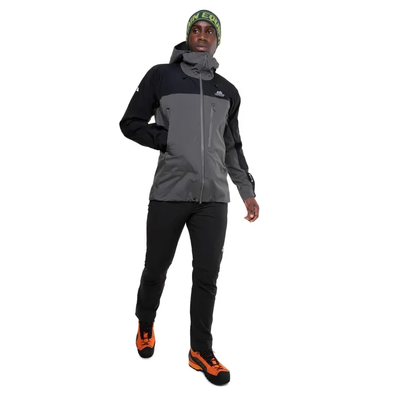 Mountain Equipment Mens Lhotse Jacket - Anvil Grey-Black-2