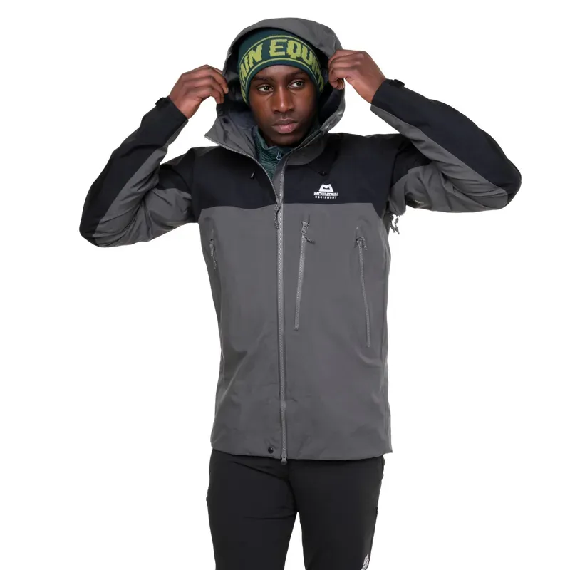 Mountain Equipment Mens Lhotse Jacket - Anvil Grey-Black-7