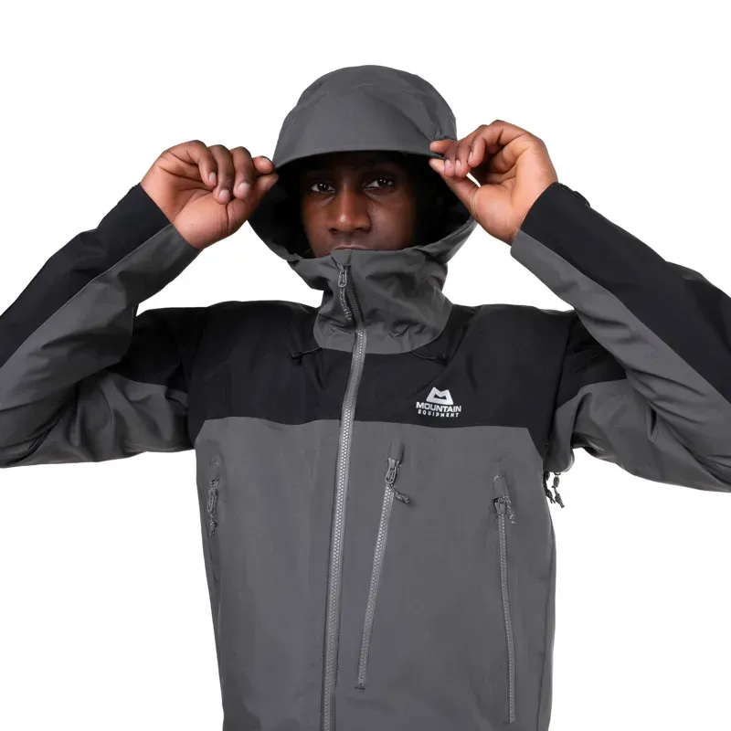 Mountain Equipment Mens Lhotse Jacket - Anvil Grey-Black-8