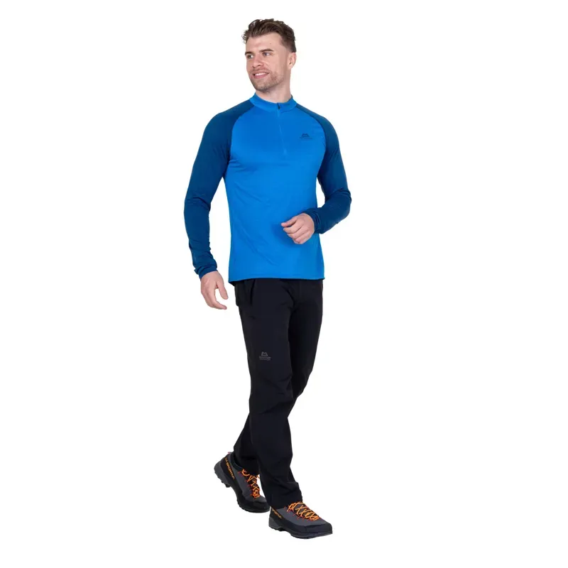 Mountain Equipment Mens Nava Long Sleeved Zip T - Atlantic-Admiral-2