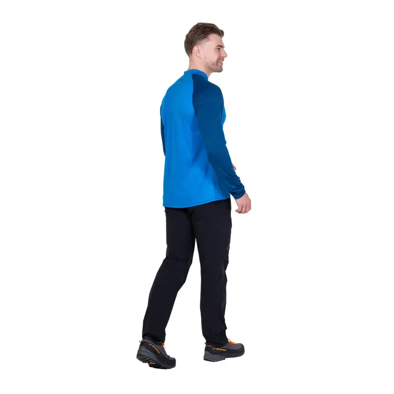 Mountain Equipment Mens Nava Long Sleeved Zip T - Atlantic-Admiral-3