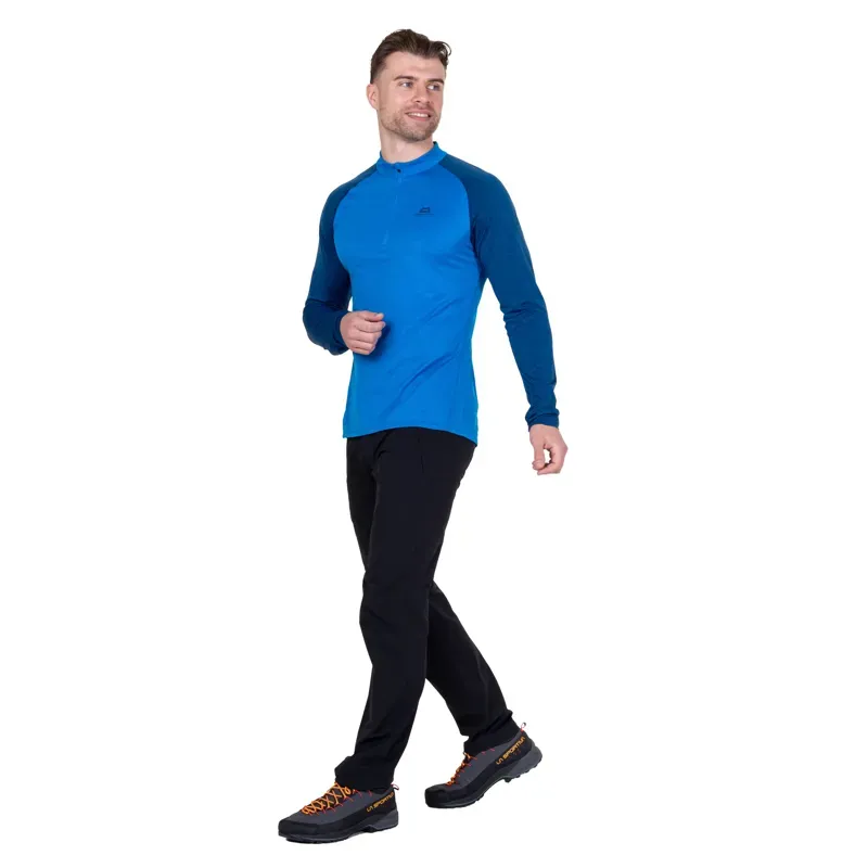Mountain Equipment Mens Nava Long Sleeved Zip T - Atlantic-Admiral-4