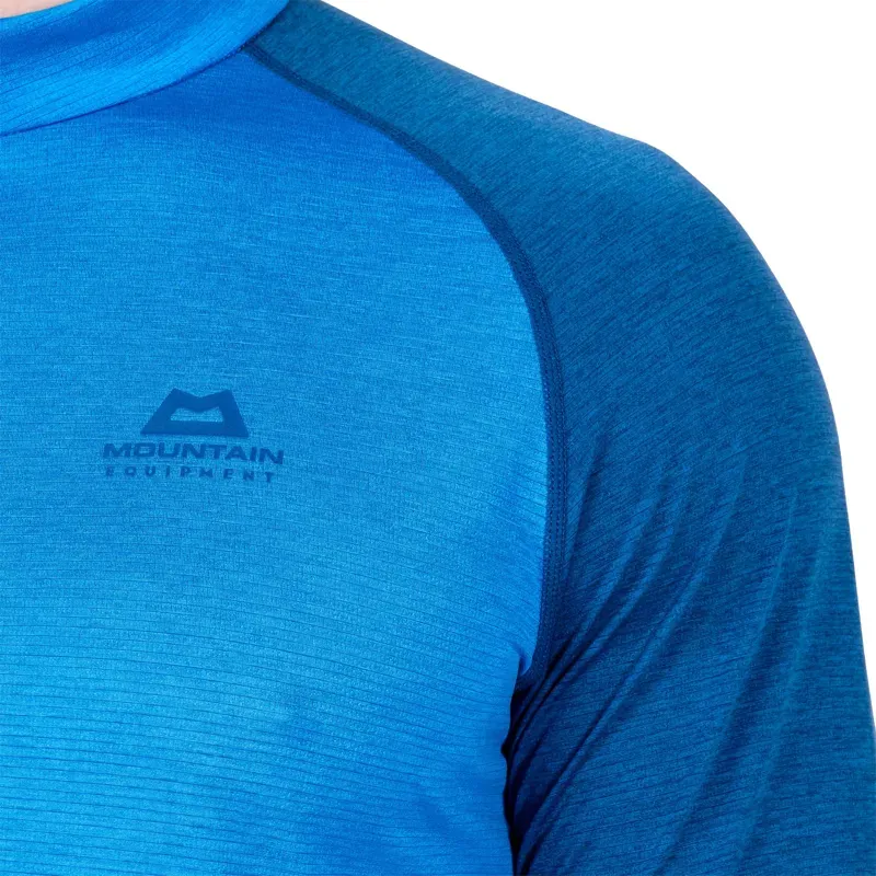 Mountain Equipment Mens Nava Long Sleeved Zip T - Atlantic-Admiral-7