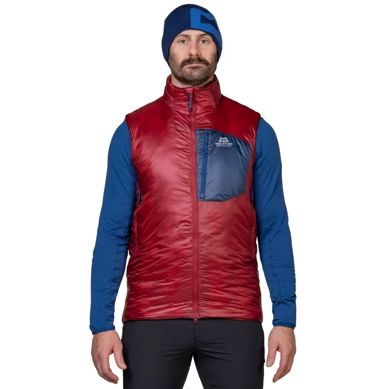 Mountain Equipment Mens Oreus Vest - Merlot-Admiral Blue-1