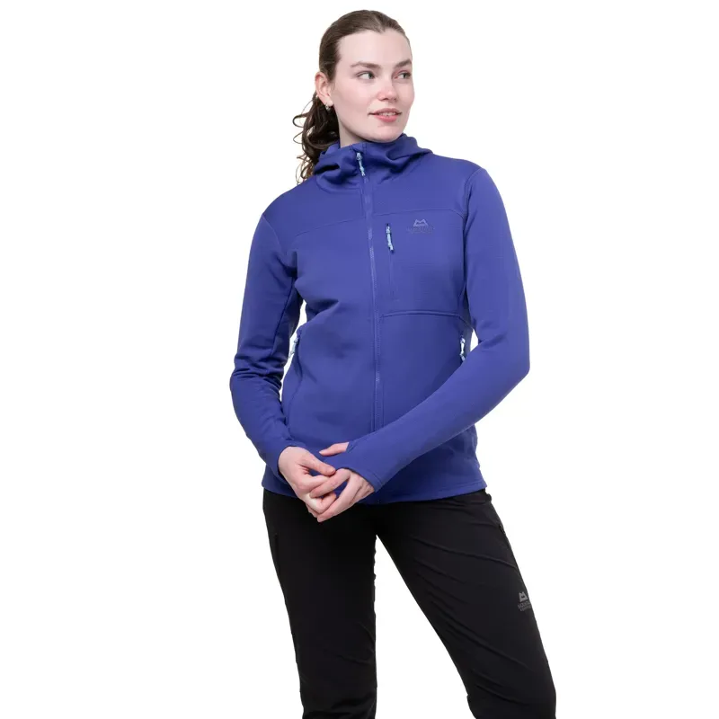Mountain Equipment Womens Durian Hooded Jacket - Clematis-2