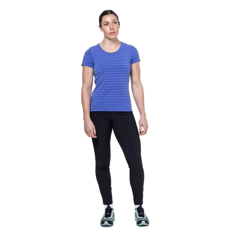 Mountain Equipment Womens Groundup Stripe Tee - Vivid Stripe-1
