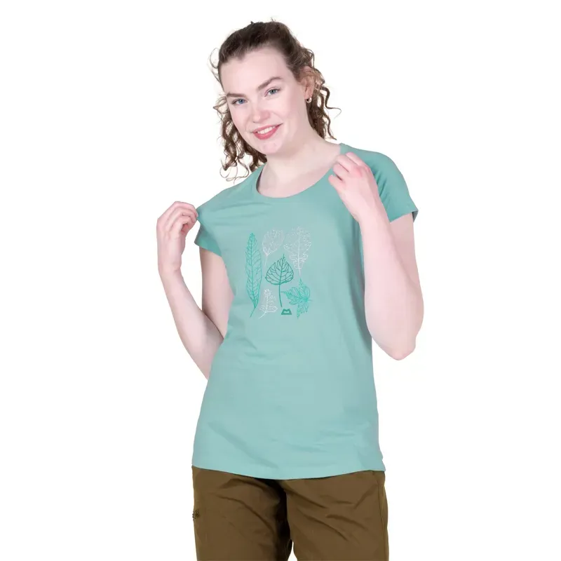 Mountain Equipment Womens Leaf Tee - Aqua-2