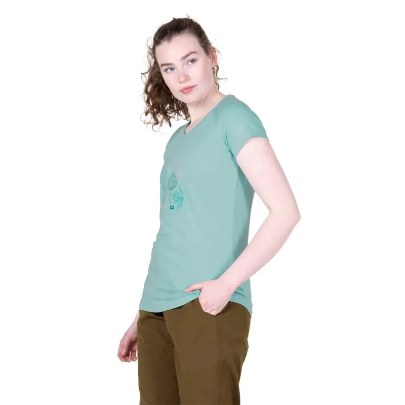 Mountain Equipment Womens Leaf Tee - Aqua-3