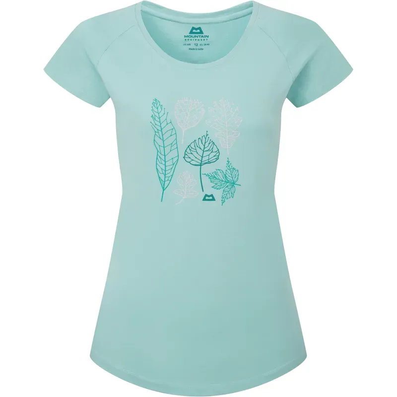 Mountain Equipment Womens Leaf Tee - Aqua
