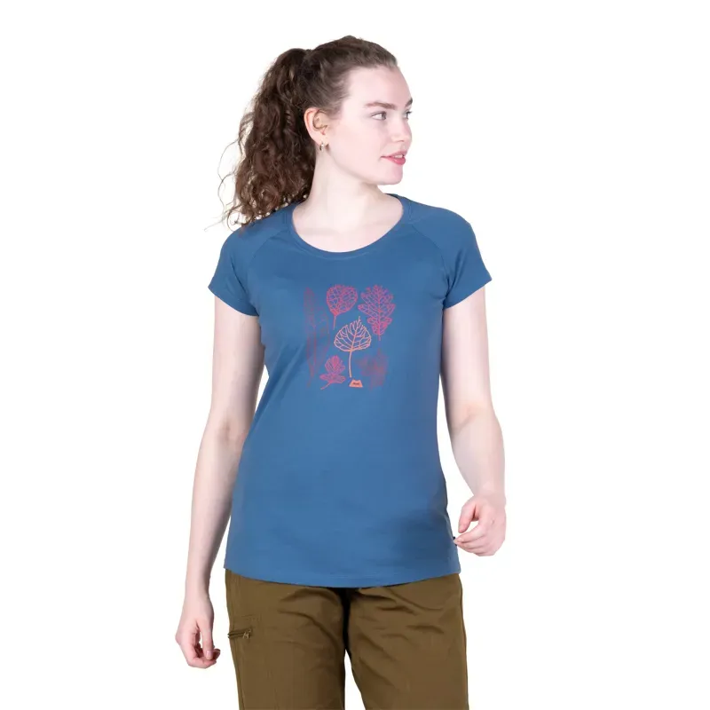 Mountain Equipment Womens Leaf Tee - Stellar Blue-2