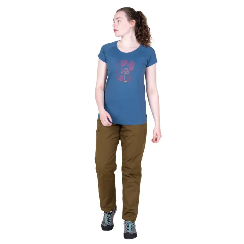 Mountain Equipment Womens Leaf Tee - Stellar Blue-3