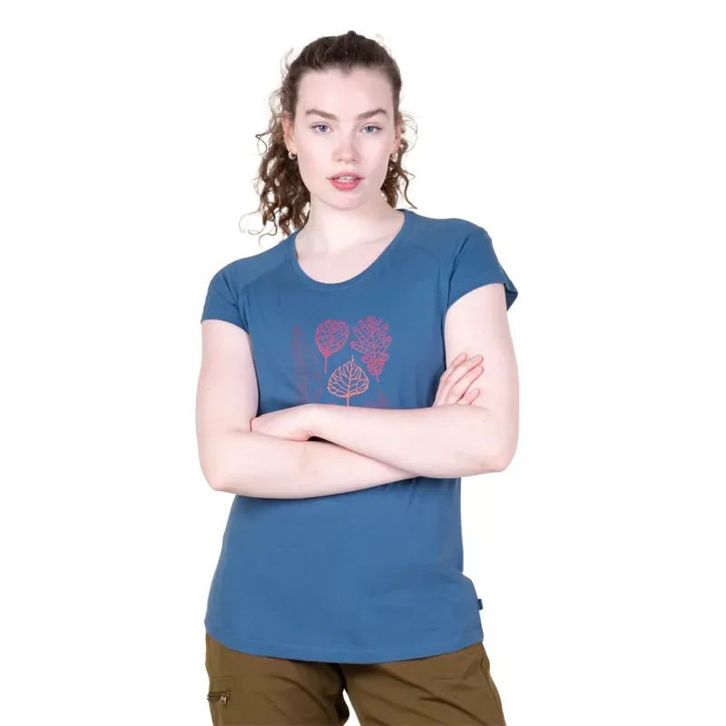 Mountain Equipment Womens Leaf Tee - Stellar Blue-6
