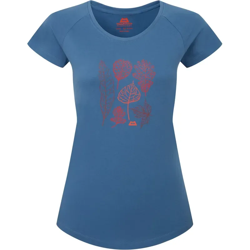 Mountain Equipment Womens Leaf Tee - Stellar Blue