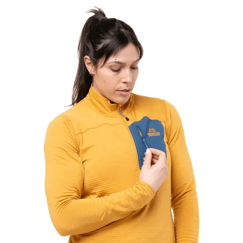 Mountain Equipment Womens Lumiko Zip-T Fleece- Butterscotch-Maj-7