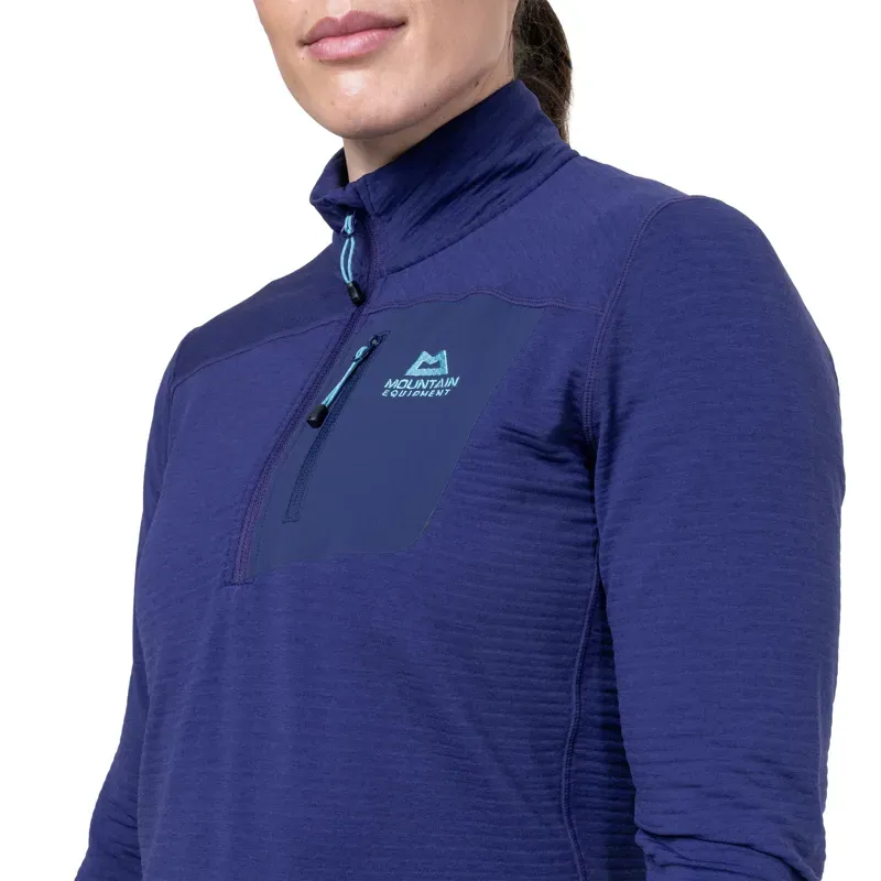 Mountain Equipment Womens Lumiko Zip-T Fleece - Amethyst-Medieval-6