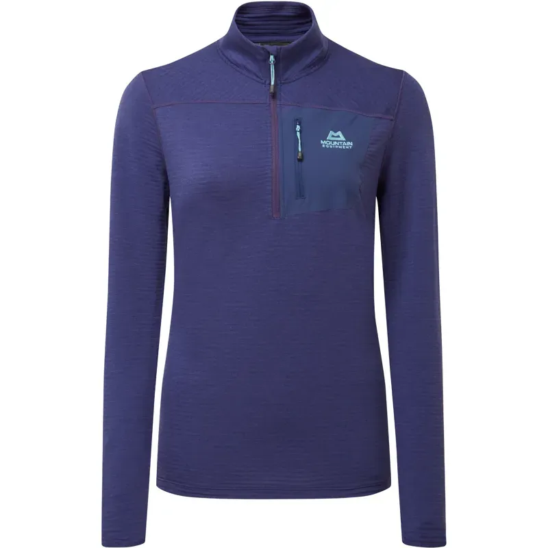 Mountain Equipment Womens Lumiko Zip-T Fleece - Amethyst-Medieval