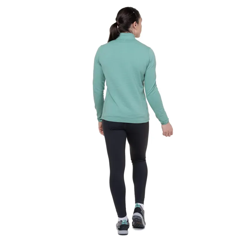 Mountain Equipment Womens Lumiko Zip-T Fleece - Lichen Green-D Teal-2